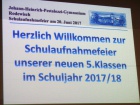 Schulaufnahmefeier  2017